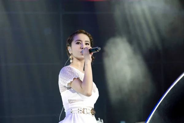 Cantante Taiwanés Jolin Tsai Actúa Una Gala Estrellas Chino Coreanas —  Fotos de Stock