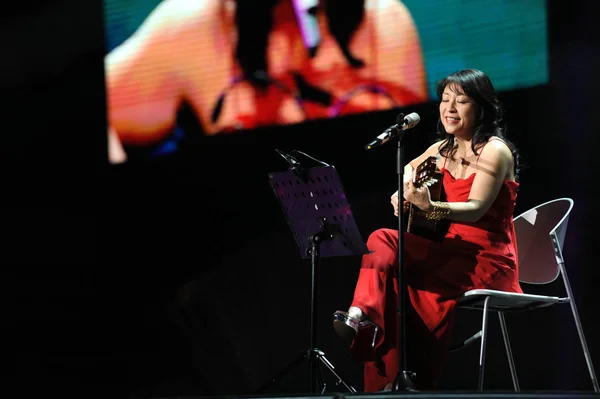 Cantante Japonés Brasileña Lisa Ono Presenta Una Celebración Año Nuevo — Foto de Stock
