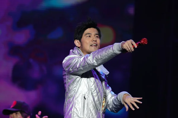 Cantante Taiwanés Jay Chou Realiza Concierto Guangzhou Provincia Guangdong China —  Fotos de Stock