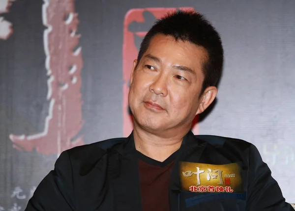 2010年6月23日 中国香港演员袁波在为电影 传奇是天生的人 举行的新闻发布会上被拍到 — 图库照片