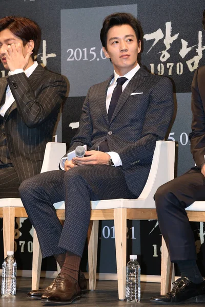 Der Südkoreanische Schauspieler Kim Rae Won Nimmt Einer Pressekonferenz Seinem — Stockfoto