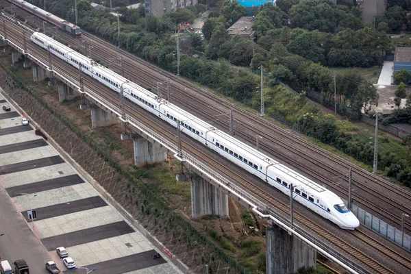 Jiujiang City Doğu Çin Jiangxi Eyaletinin Eylül 2014 Rails Çin — Stok fotoğraf