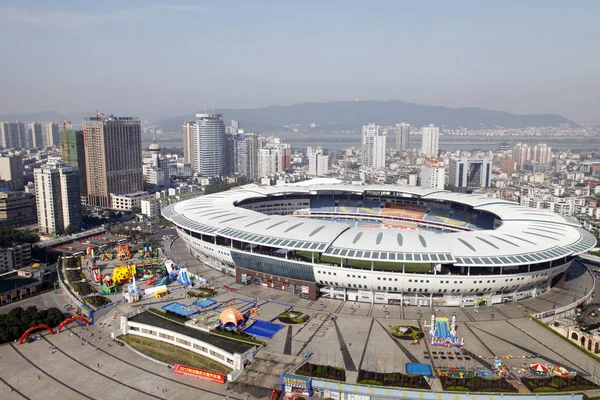 Vista Del Estadio Helong Ciudad Changsha Provincia Chinas Hunan Septiembre — Foto de Stock