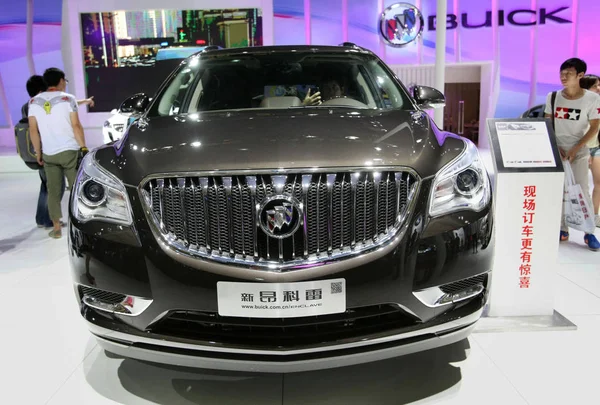 Buick Enclave Shanghai Joint Venture Saic Motor General Motors Displayed — Stock Photo, Image