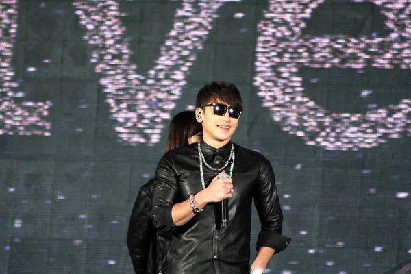 South Korean Actor Singer Rain Smiles Live Smart Concert Shanghai — Stock Photo, Image