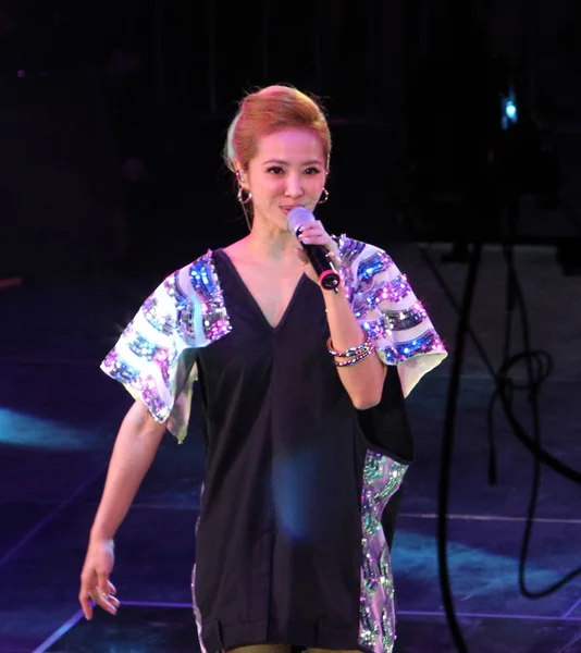 Cantante Taiwanese Jolin Tsai Esibisce Durante Concerto Delle Stelle Xuchang — Foto Stock