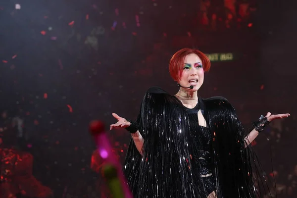 Hong Kong Sångare Sammi Cheng Utför Hennes Konsert Hong Kong — Stockfoto