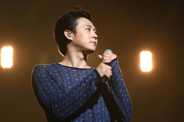 Park Yoo Chun Της Νότιας Κορέας Αγόρι Ομάδας Jyj Εκτελεί — Φωτογραφία Αρχείου