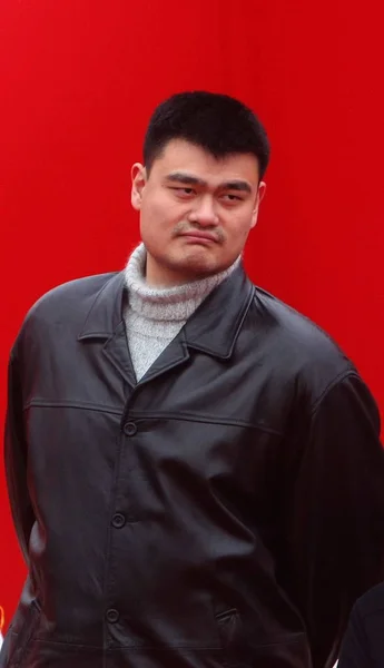 Retired Chinese Basketball Superstar Yao Ming Pictured Chengdu Research Base — Stock Photo, Image