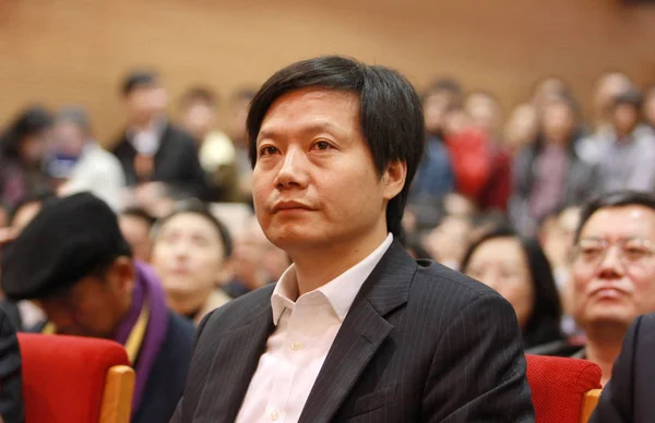 Lei Jun Πρόεδρος Και Διευθύνων Σύμβουλος Της Xiaomi Τεχνολογίας Και — Φωτογραφία Αρχείου