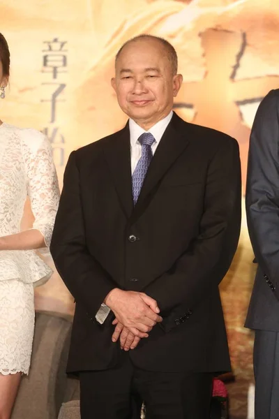Hongkongský Ředitel John Woo Staví Tiskové Konferenci Svého Nového Filmu — Stock fotografie
