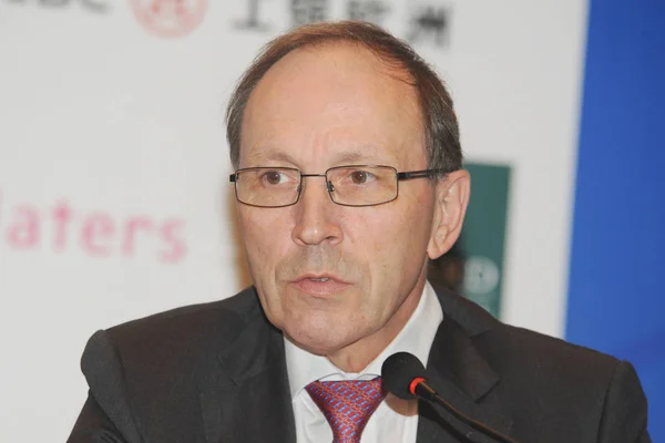 Robert Scharfe Dyrektor Generalny Luksemburg Stock Exchange Mówi Forum Pod — Zdjęcie stockowe