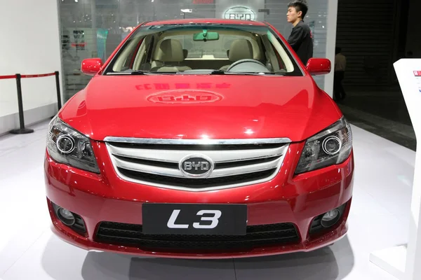 Byd Displayed Auto Show Shanghai China August 2014 — Stock Photo, Image