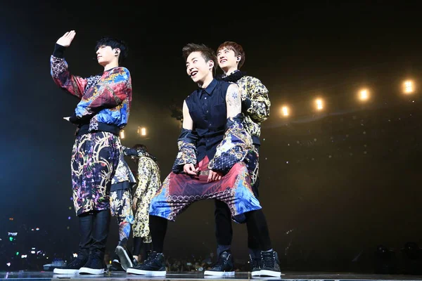 Groupe Garçons Pop Sud Coréen Chinois Exo Produit Lors Concert — Photo