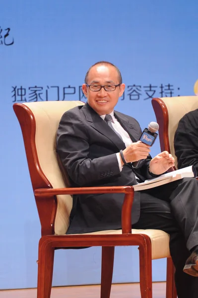 2014年5月25日 苏豪中国联合创始人 董事长兼联席 Ceo 潘世义出席中国小说 狼图腾 十周年庆典 — 图库照片