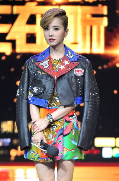 Tayvanlı Şarkıcı Jolin Tsai Göstermek Yükselen Yıldız Pekin Çin Ekim — Stok fotoğraf