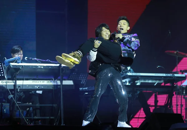Chen Yufan Volta Segura Haiquan Dueto Pop Chinês Quan Seu — Fotografia de Stock