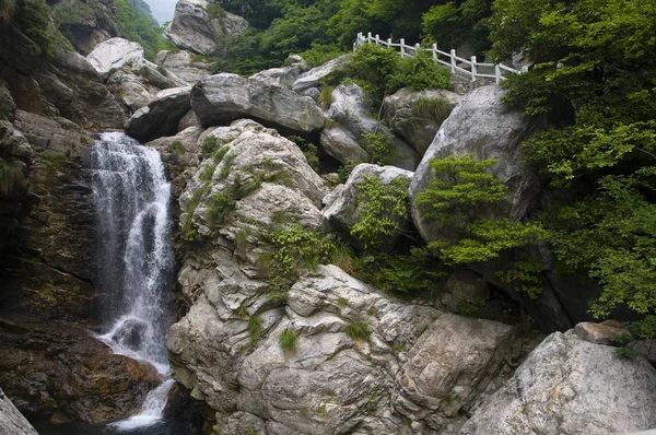 Landschap Van Drie Naast Elkaar Springs Lushan Berg Mount Lushan — Stockfoto