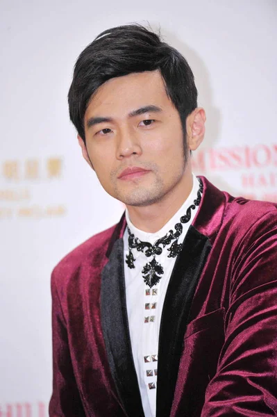 Taiwanese Singer Actor Jay Chou Poses Press Conference 2014 Mission — Stock Photo, Image