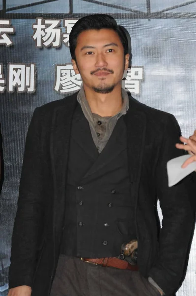 Hong Kong Aktor Nicholas Tse Jest Zdjęciu Podczas Konferencji Prasowej — Zdjęcie stockowe