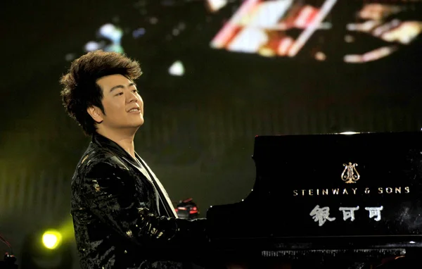 Κινεζική Pianist Lang Lang Εκτελεί Την Κίνα Tour Συναυλία Στην — Φωτογραφία Αρχείου