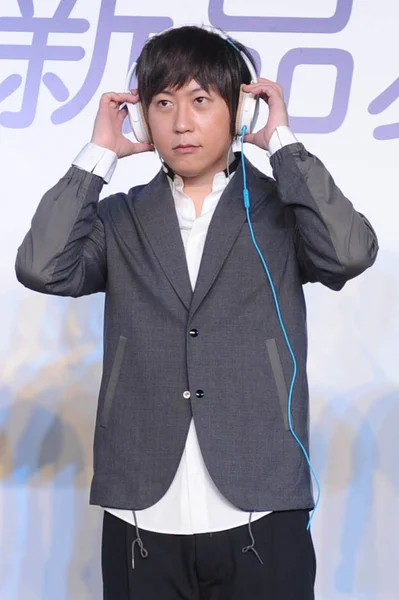 Ashin Chen Hsin Hung Taiwanese Band Mayday Puts Headphone Launch — Stock Photo, Image