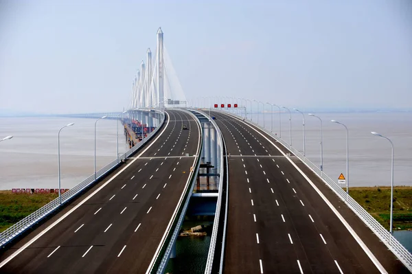 Vista Del Puente Jiashao Shaoxing Provincia Chinas Zhejiang Junio 2013 — Foto de Stock