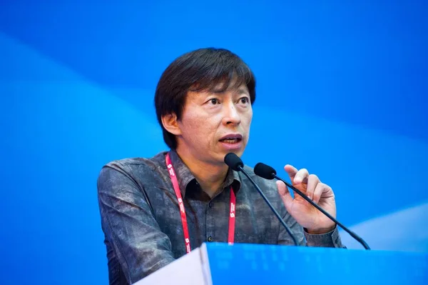 Charles Zhang Chaoyang Dyrektor Generalny Sohu Com Inc Dostarcza Mowy — Zdjęcie stockowe