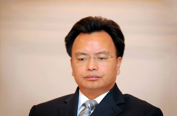 Wan Qingliang Τότε Αντιπρόεδρος Κυβερνήτης Της Επαρχίας Guangdong Φοιτά 2009 — Φωτογραφία Αρχείου