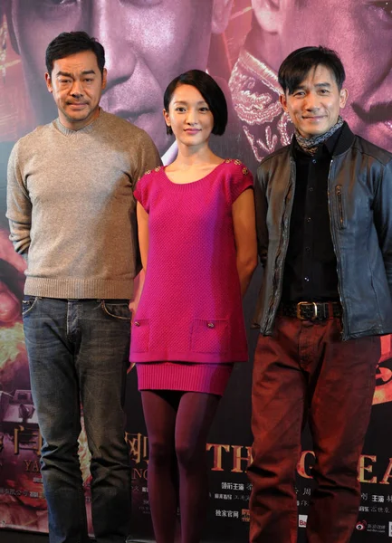 Από Αριστερά Ηθοποιός Του Χονγκ Κονγκ Σον Άντι Κινέζα Ηθοποιός — Φωτογραφία Αρχείου