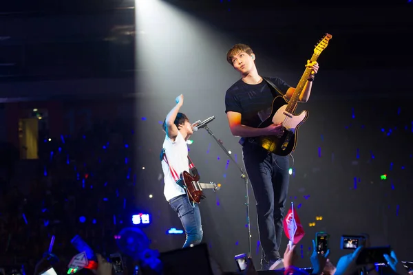 South Korean Band Cnblue Performs Nanjing Concert 2014 Cnblue Cant — Stock Photo, Image