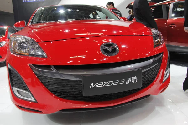 Eine Mazda Wird Während Der Internationalen Automobil Ausstellung Peking Auch — Stockfoto
