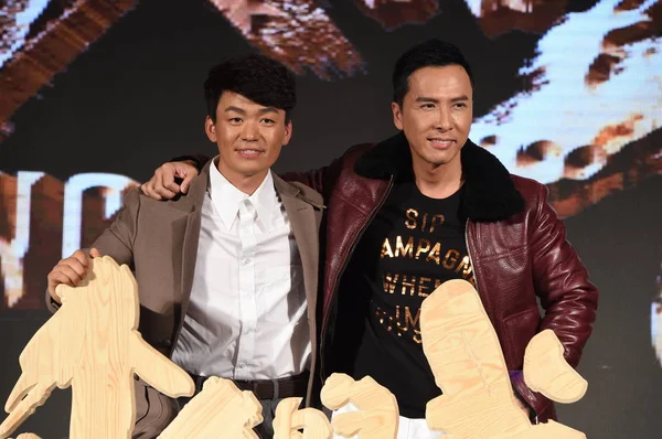 Hong Kong Schauspieler Donnie Yen Rechts Und Der Chinesische Schauspieler — Stockfoto