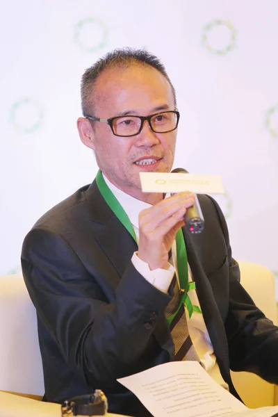 Wang Shi Ordförande Fastighetsbolag Kina Vanke Talar Ett Möte Kunming — Stockfoto
