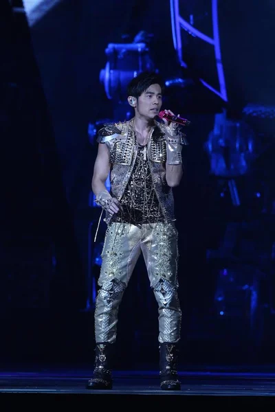 Cantor Taiwanês Jay Chou Apresenta Durante Último Concerto Sua Turnê — Fotografia de Stock