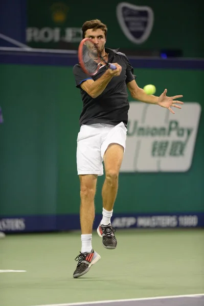 Gilles Simon Van Frankrijk Teruggegaan Een Schot Tijdens Naar Roger — Stockfoto