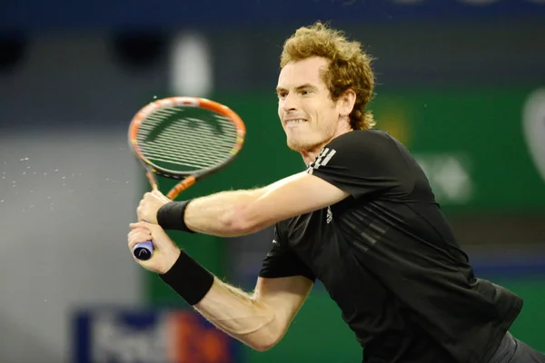 Andy Murray Storbritannien Returnerar Ett Skott Till Teymuraz Gabashvili Ryssland — Stockfoto