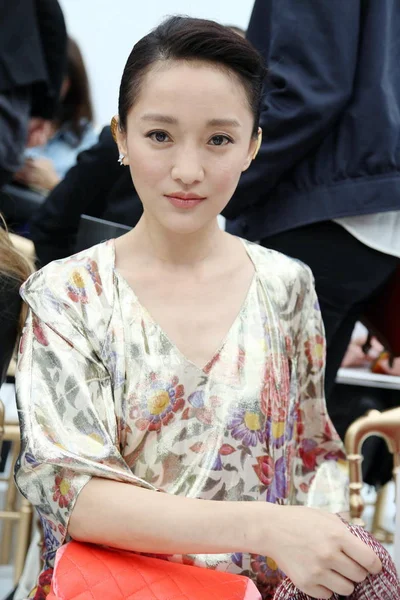 Actriz China Zhou Xun Asiste Desfile Moda Alta Costura Chanel —  Fotos de Stock