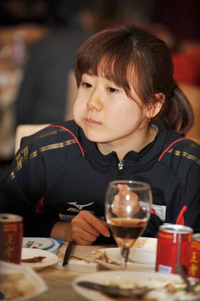 Japon Masa Tenisi Yıldız Fukuhara Ittf 2013 Dünya Takım Klasik — Stok fotoğraf