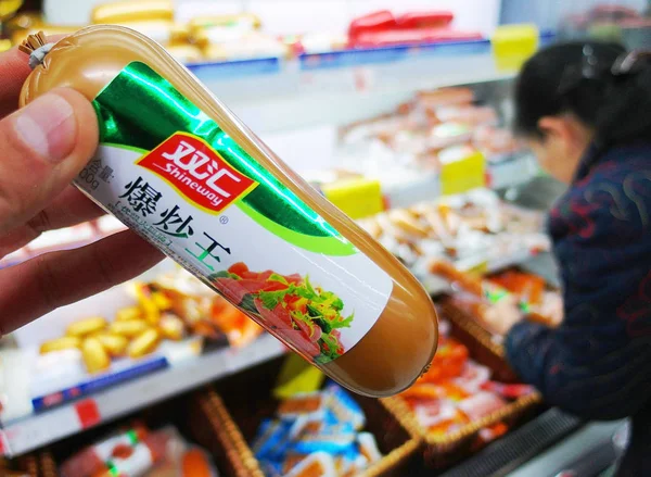 Client Achète Une Saucisse Shineway Groupe Shuanghui Maintenant Appelé Group — Photo