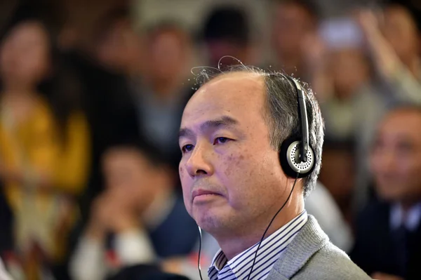 Masayoshi Oğul Yönetim Kurulu Başkanı Ceo Softbank Corp Katılır Birinci — Stok fotoğraf