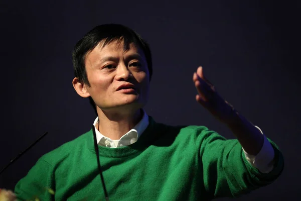 Jack Yun Ordförande Alibaba Group Levererar Ett Tal Vid Ett — Stockfoto