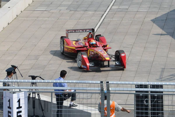 Piloto China Racing Tung Pin Los Países Bajos Abandona Hoyo —  Fotos de Stock