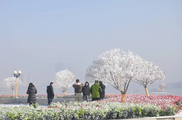 Local Residents Seen Jilin Rime Jilin Northeast Chinas Jilin Province — Stock Photo, Image