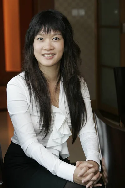 소니아 Ceo의 2010 상하이에서 인터뷰에서 — 스톡 사진