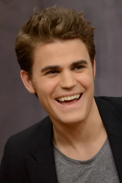 American Actor Paul Wesley Laughs Press Conference Beijing China March — Stock Photo, Image