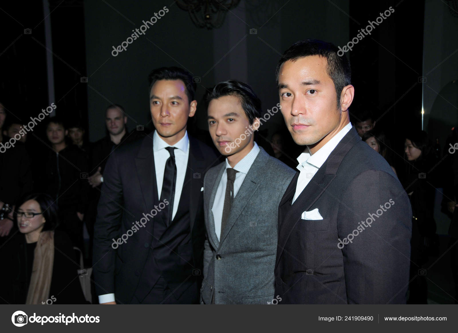 Left Hong Kong Actor Daniel Hong Kong Actor Stephen Fung Stock Editorial Photo C Chinaimages 241909490