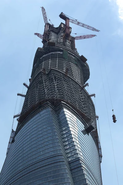 Der Shanghai Turm Wird Lujiazui Finanzviertel Pudong Shanghai China Juli — Stockfoto