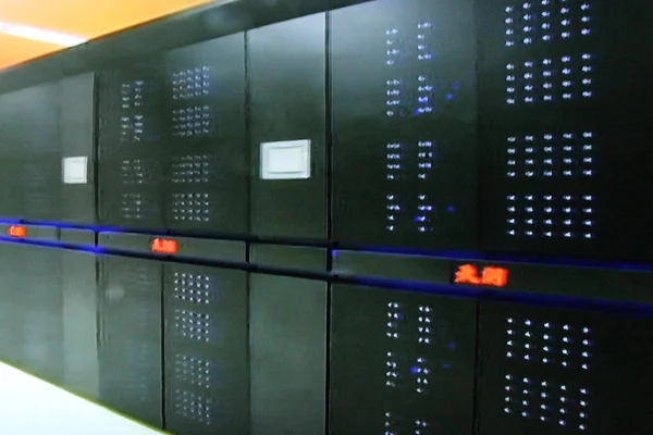 Esta Captura Tomada Junho 2013 Mostra Supercomputador Tianhe Desenvolvido Pela — Fotografia de Stock