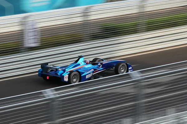 Piloto Amlin Aguri Katherine Legge Gran Bretaña Compite Durante Carrera —  Fotos de Stock